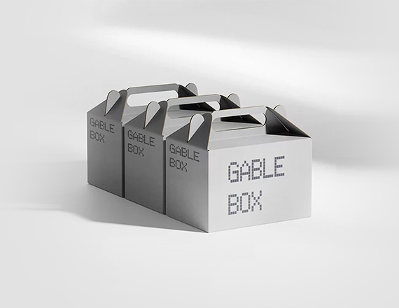White Gable Boxes