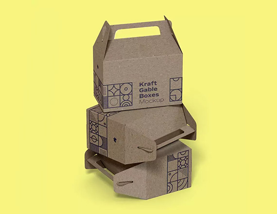 Kraft Gable Boxes